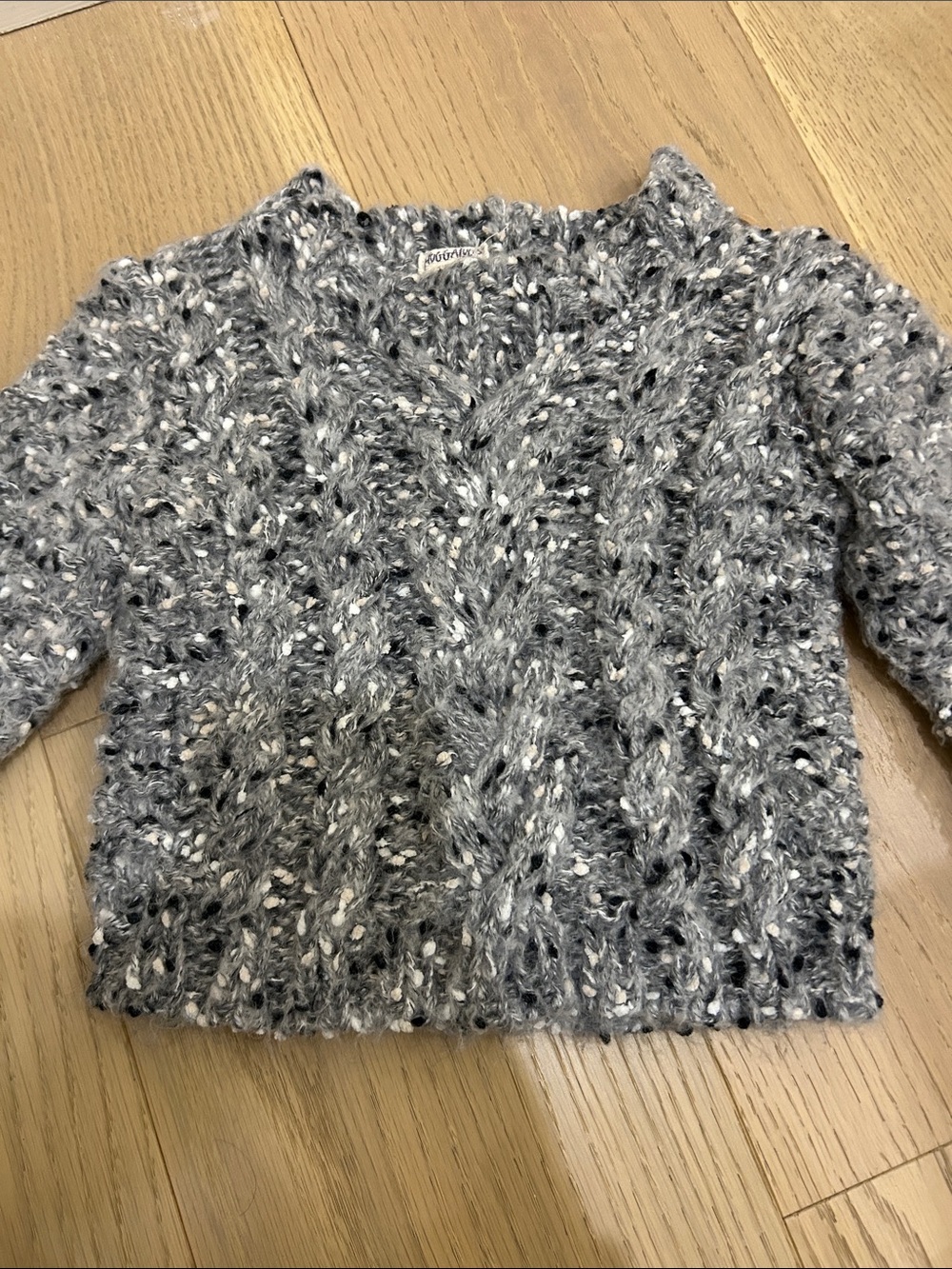 Baby Cozy Speckled Cable-Knit Sweater - 12-18 months from westcoast kids